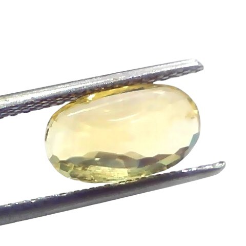 4.98 Ct IGI Certified Unheated Untreated Natural Ceylon Yellow Sapphire 4.98 Ct IGI Certified Unheated Untreated Natural Ceylon Yellow Sapphire