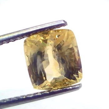 5.01 Ct IGI Certified Unheated Untreated Natural Ceylon Yellow Sapphire