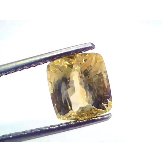 5.01 Ct IGI Certified Unheated Untreated Natural Ceylon Yellow Sapphire