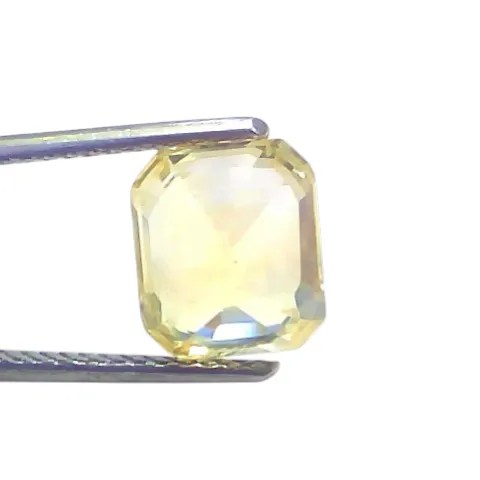 5.02 Ct GII Certified Unheated Untreated Natural Ceylon Yellow Sapphire Pukhraj AAA