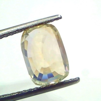 5.02 Ct IGI Certified Unheated Untreated Natural Ceylon Yellow Sapphire
