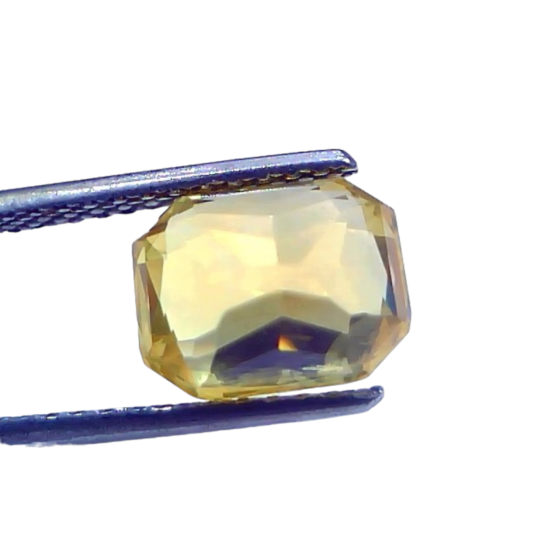 5.03 Ct IGI Certified Unheated Untreated Natural Ceylon Yellow Sapphire AAA 5.03 Ct IGI Certified Unheated Untreated Natural Ceylon Yellow Sapphire AAA