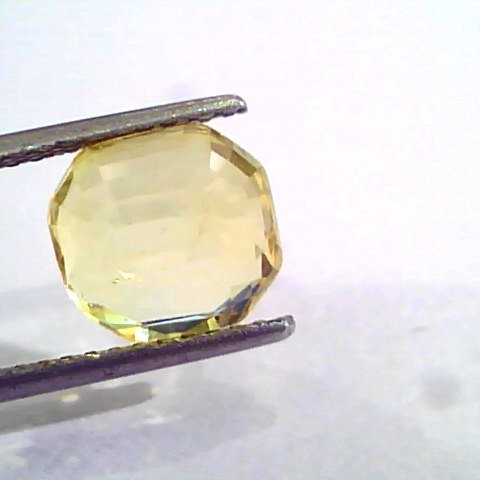 5.03 Ct Unheated Untreated Natural Ceylon Yellow Sapphire Gemstone