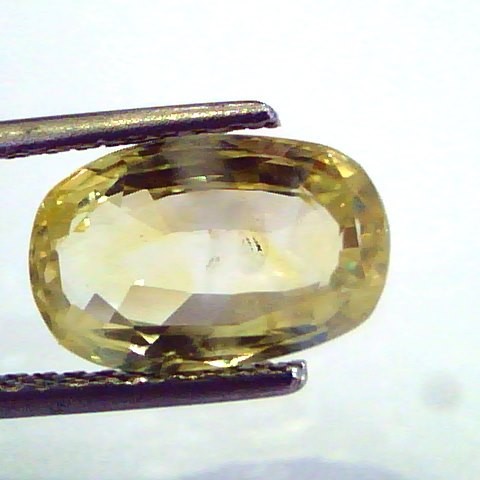 5.04 Ct Unheated Untreated Natural Ceylon Yellow Sapphire Pukhraj