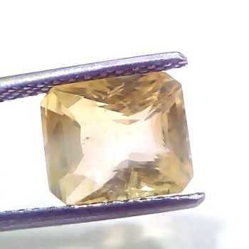 5.05 Ct IGI Certified Unheated Untreated Natural Ceylon Yellow Sapphire