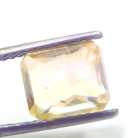 5.05 Ct IGI Certified Unheated Untreated Natural Ceylon Yellow Sapphire