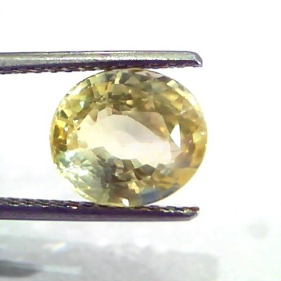 5.07 Ct IGI Certified Unheated Untreated Natural Ceylon Yellow Sapphire