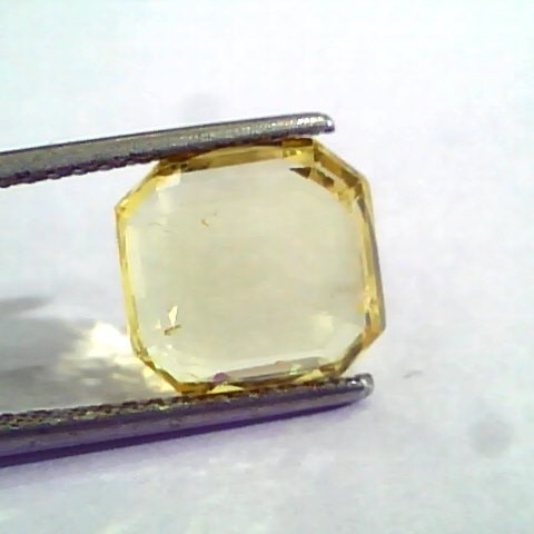 5.07 Ct Unheated Untreated Natural Ceylon Yellow Sapphire Gemstone