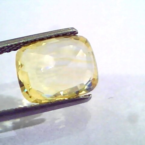 5.08 Ct Unheated Untreated Natural Ceylon Yellow Sapphire Gemstone