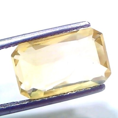 5.09 Ct IGI Certified Unheated Untreated Natural Ceylon Yellow Sapphire