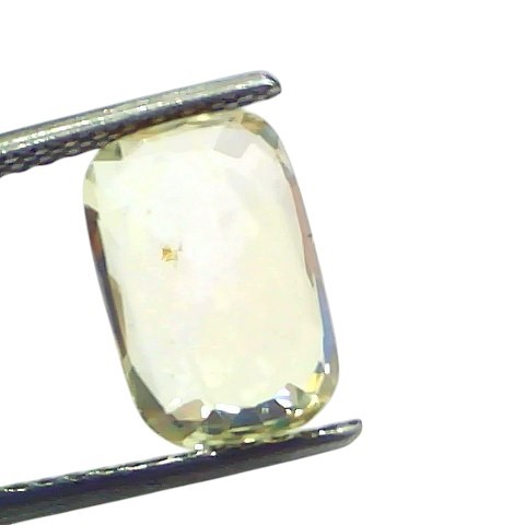 5.09 Ct IGI Certified Unheated Untreated Natural Ceylon Yellow Sapphire 5.09 Ct IGI Certified Unheated Untreated Natural Ceylon Yellow Sapphire