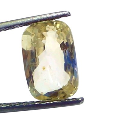 5.09 Ct IGI Certified Unheated Untreated Natural Ceylon Yellow Sapphire 5.09 Ct IGI Certified Unheated Untreated Natural Ceylon Yellow Sapphire