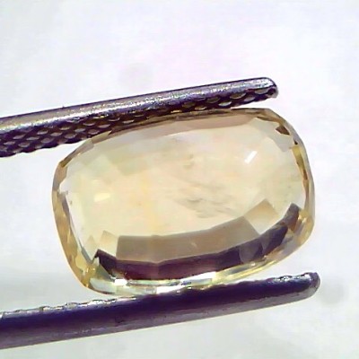 5.10 Ct IGI Certified Unheated Untreated Natural Ceylon Yellow Sapphire
