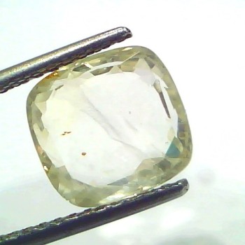 5.11 Ct Certified Unheated Untreated Natural Ceylon Yellow Sapphire
