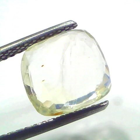 5.11 Ct Certified Unheated Untreated Natural Ceylon Yellow Sapphire