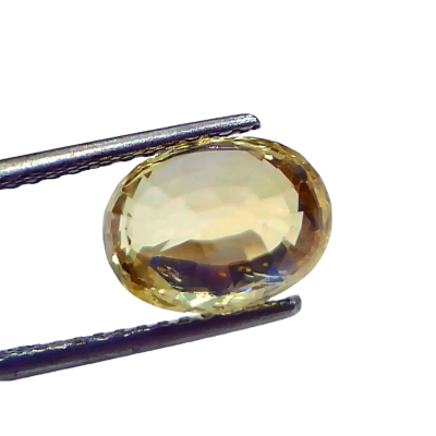 5.12 Ct IGI Certified Unheated Untreated Natural Ceylon Yellow Sapphire 5.12 Ct IGI Certified Unheated Untreated Natural Ceylon Yellow Sapphire