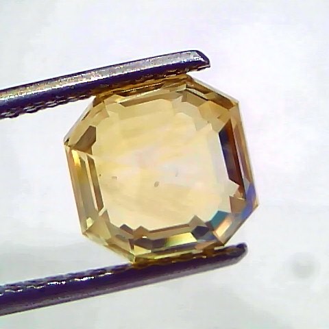 5.16 Ct IGI Certified Unheated Untreated Natural Ceylon Yellow Sapphire AAA