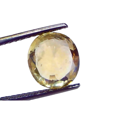 5.16 Ct IGI Certified Unheated Untreated Natural Ceylon Yellow Sapphire 5.16 Ct IGI Certified Unheated Untreated Natural Ceylon Yellow Sapphire