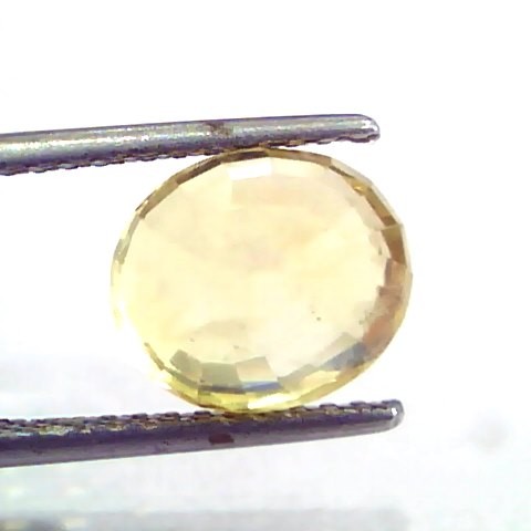5.17 Ct 8.61 Ratti Unheated Untreated Natural Ceylon Yellow Sapphire