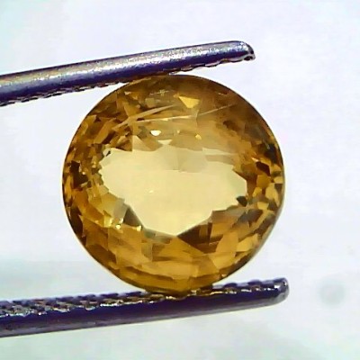 5.19 Ct IGI Certified Unheated Untreated Natural Ceylon Yellow Sapphire AA