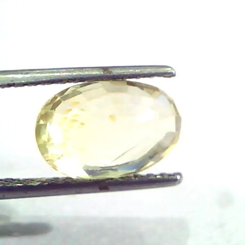 5.21 Ct IGI Certified Unheated Untreated Natural Ceylon Yellow Sapphire