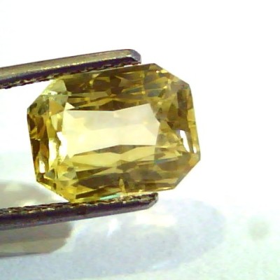 5.21 Ct Unheated Untreated Natural Ceylon Yellow Sapphire/Pukhraj AA