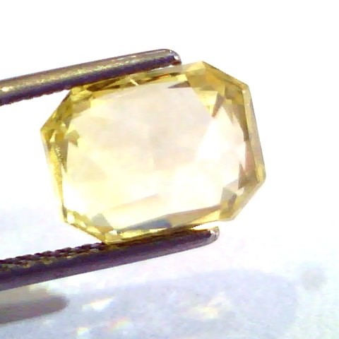 5.21 Ct Unheated Untreated Natural Ceylon Yellow Sapphire/Pukhraj AA