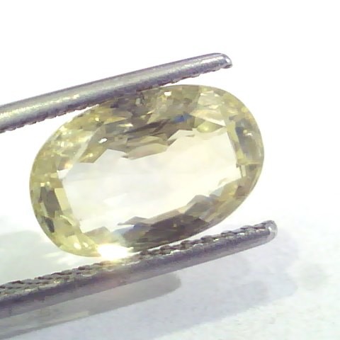 5.24 Ct 8.5 Ratti Unheated Untreated Natural Ceylon Yellow Sapphire