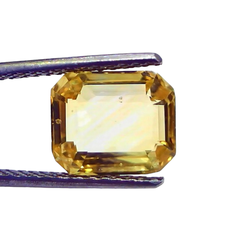 5.28 Ct IGI Certified Unheated Untreated Natural Ceylon Yellow Sapphire AAA 5.28 Ct IGI Certified Unheated Untreated Natural Ceylon Yellow Sapphire AAA