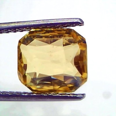 5.38 Ct IGI Certified Unheated Untreated Natural Ceylon Yellow Sapphire AAA