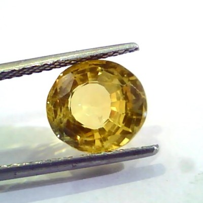 5.53 Ct Untreated Natural Ceylon Yellow Sapphire Gemstones AA