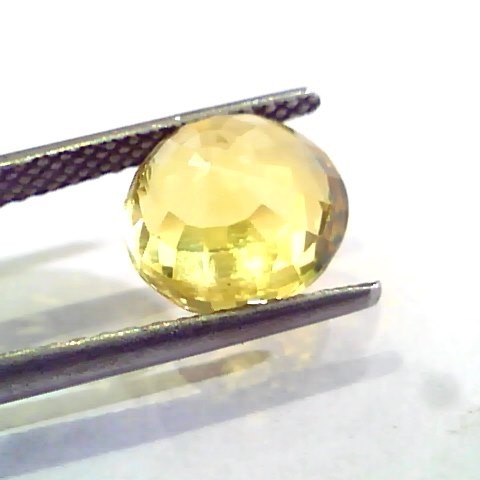 5.53 Ct Untreated Natural Ceylon Yellow Sapphire Gemstones AA