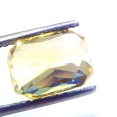 5.51 Ct IGI Certified Unheated Untreated Natural Ceylon Yellow Sapphire AAAA