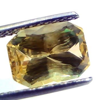 5.51 Ct IGI Certified Unheated Untreated Natural Ceylon Yellow Sapphire AAAA