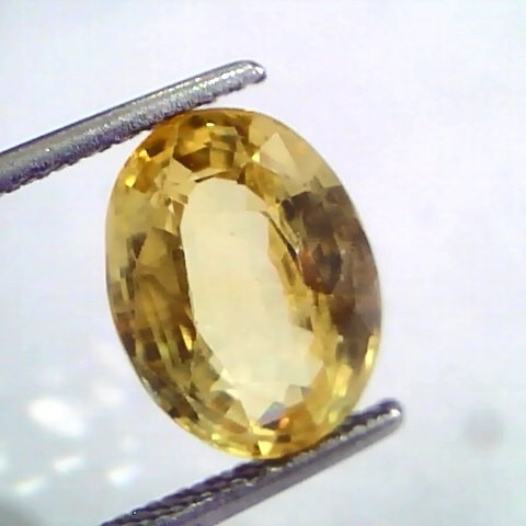 5.52 Ct Unheated Untreated Natural Ceylon Yellow Sapphire AAA++