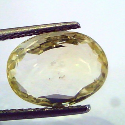 5.68 Ct Unheated Untreated Natural Ceylon Yellow Sapphire Pukhraj
