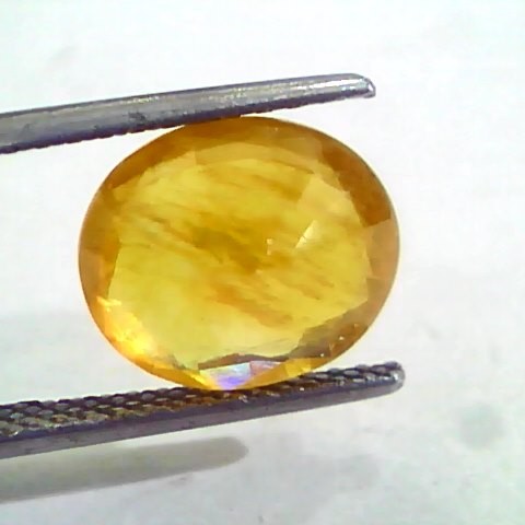 5.57 Ct Natural Yellow Sapphire Pukhraj Jupiter Gemstone(Heated)