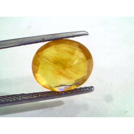 5.57 Ct Natural Yellow Sapphire Pukhraj Jupiter Gemstone(Heated)
