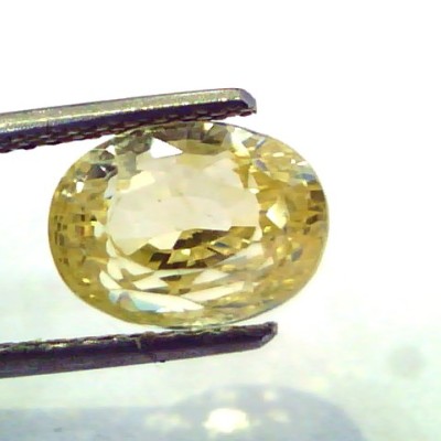 5.50 Ct Unheated Untreated Natural Ceylon Yellow Sapphire/Pukhraj AA