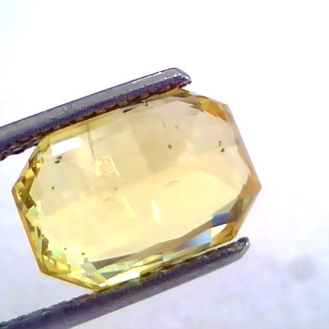 5.62 Ct Unheated Untreated Natural Ceylon Yellow Sapphire AAAAA