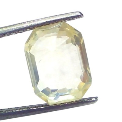 5.62 Ct IGI Certified Unheated Untreated Natural Ceylon Yellow Sapphire 5.62 Ct IGI Certified Unheated Untreated Natural Ceylon Yellow Sapphire