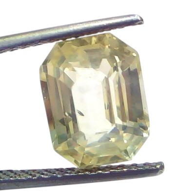 5.62 Ct IGI Certified Unheated Untreated Natural Ceylon Yellow Sapphire 5.62 Ct IGI Certified Unheated Untreated Natural Ceylon Yellow Sapphire