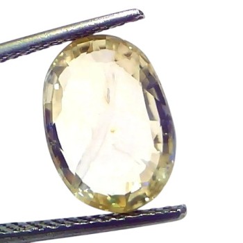 5.64 Ct IGI Certified Unheated Untreated Natural Ceylon Yellow Sapphire 5.64 Ct IGI Certified Unheated Untreated Natural Ceylon Yellow Sapphire