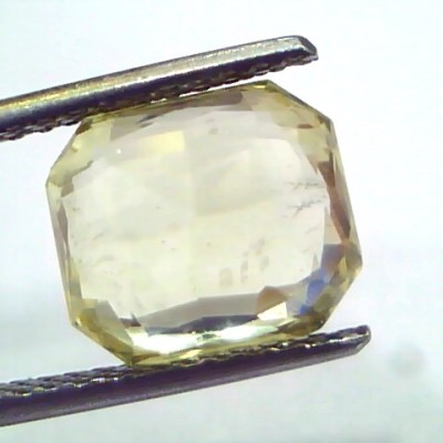 5.68 Ct IGI Certified Unheated Untreated Natural Ceylon Yellow Sapphire