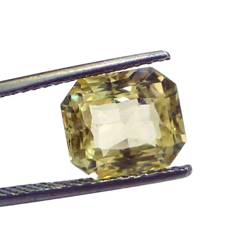 5.68 Ct IGI Certified Unheated Untreated Natural Ceylon Yellow Sapphire 5.68 Ct IGI Certified Unheated Untreated Natural Ceylon Yellow Sapphire