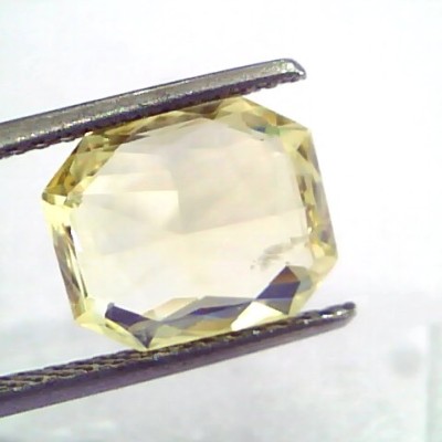 5.70 Ct IGI Certified Unheated Untreated Natural Ceylon Yellow Sapphire