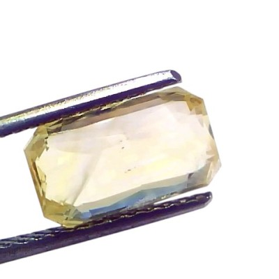 5.71 Ct IGI Certified Unheated Untreated Natural Ceylon Yellow Sapphire 5.71 Ct IGI Certified Unheated Untreated Natural Ceylon Yellow Sapphire