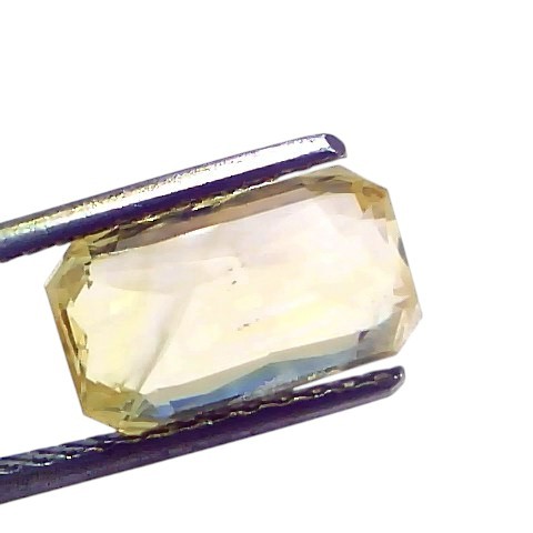 5.71 Ct IGI Certified Unheated Untreated Natural Ceylon Yellow Sapphire 5.71 Ct IGI Certified Unheated Untreated Natural Ceylon Yellow Sapphire