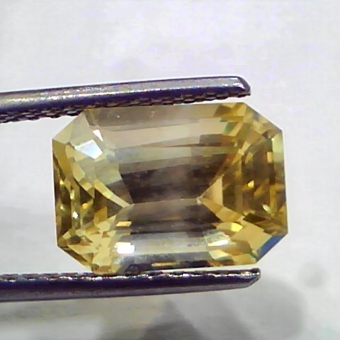 5.92 Ct IGI Certified Unheated Untreated Natural Ceylon Yellow Sapphire AAA