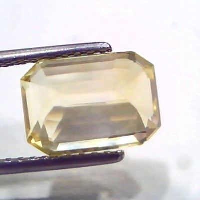 5.92 Ct IGI Certified Unheated Untreated Natural Ceylon Yellow Sapphire AAA